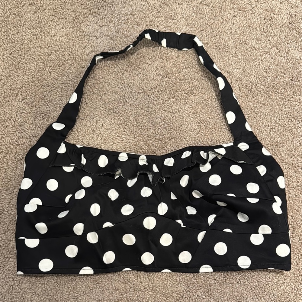RockSteady Monochrome Polka Dot Blouse
